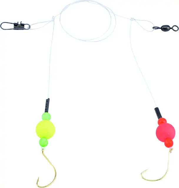 AFW 2-DROP SPOT/POMPANO RIG MONO RND FLOAT sz6 HOOK