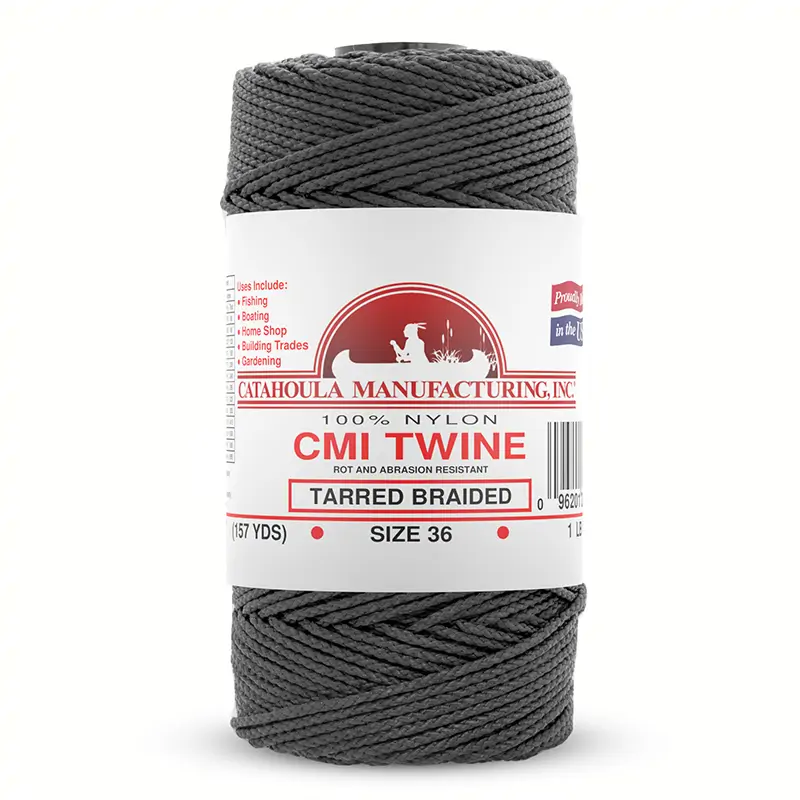 Catahoula No 60 Tarred Braided Bank Line 4 oz Spool 61 ft Nylon AA Seine Twine e