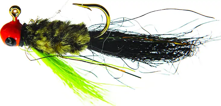 Jigme＊ JENNY'S JIGS CRAPPIE JIG 1/16oz 2pk ORG/CHAT/BLK