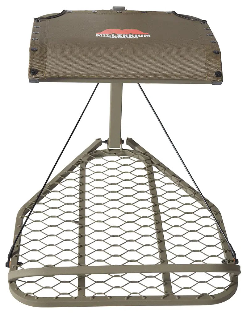 Fixed Tree Stand MILLENNIUM TREESTANDS M-035-SL HANG-ON STAND STEEL w/FOOTREST