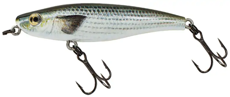 Leurre De Pêche Mirrolure Twitchbait LS 16MR-21 3/8 Oz 3 Pouces Noir/Blanc