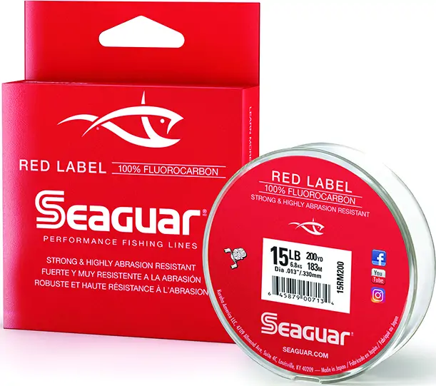 Seaguar R-18 FluoroLimited Hard Bath Fishing Line - 80m, 6lb, Clear Fluorocarbon