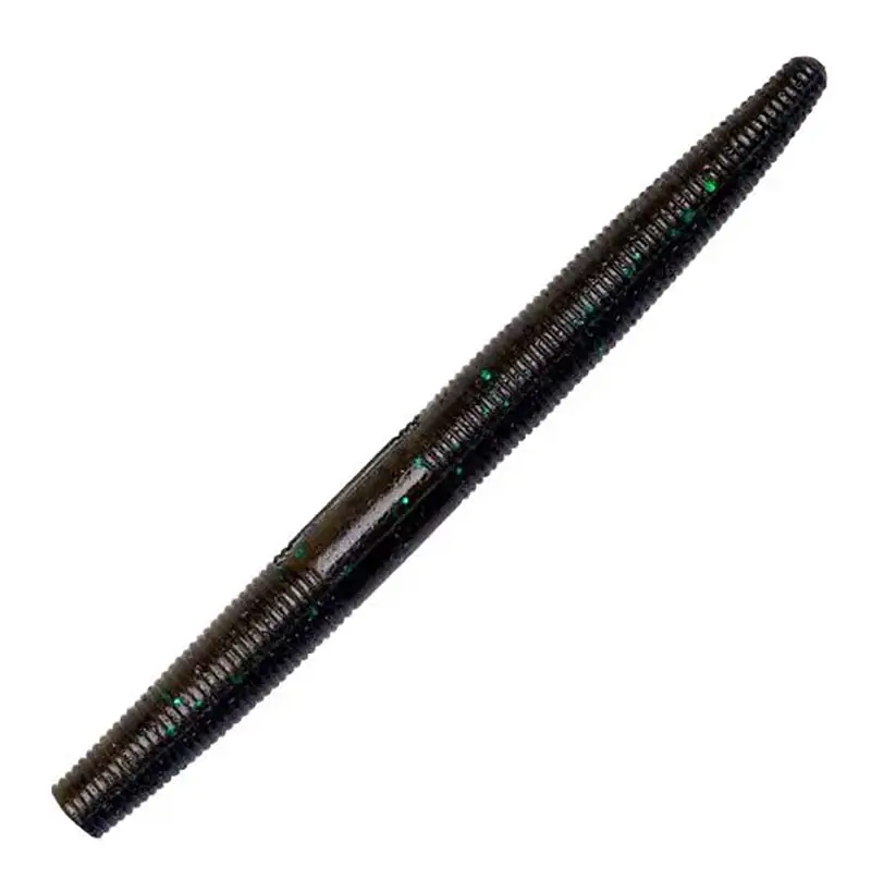 Yum Dinger Worm 4″ – Esco Morbido Con Gancio Slot – Zucca Verde/Chartreuse – 10 Pezzi